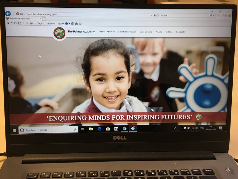 Image of New look school website